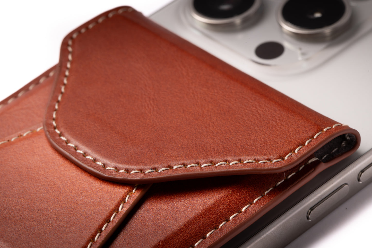 Slim Magsafe Leather Wallet Stand