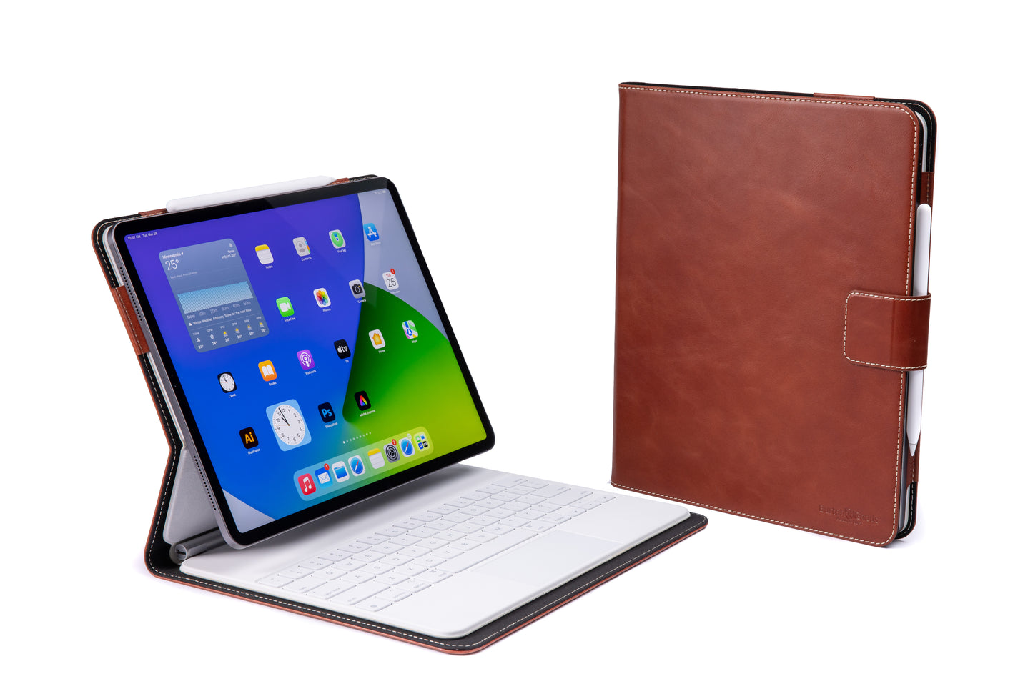 Magic Keyboard Leather Case For M3 / M2 iPad Air 13"