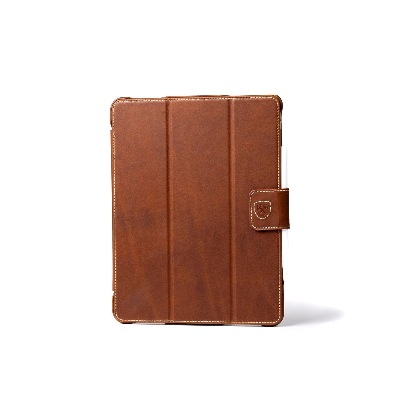 Burton Goods iPad Case Light Mahogany Classic Leather iPad Air 13 Case