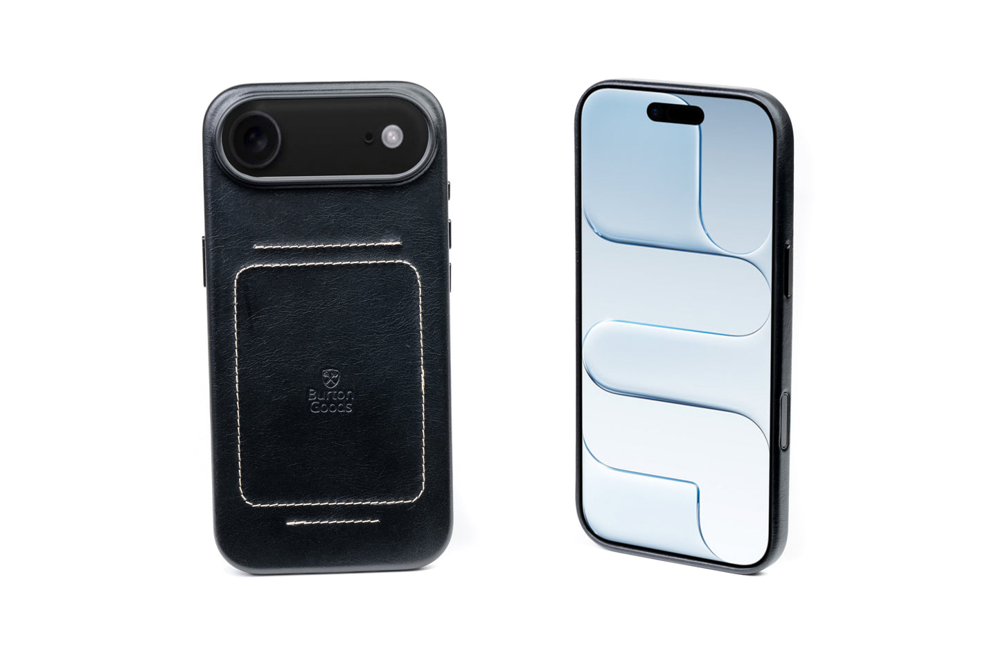 Burton Goods iPhone Case Onyx Black Heritage Leather Case For iPhone 17 Air