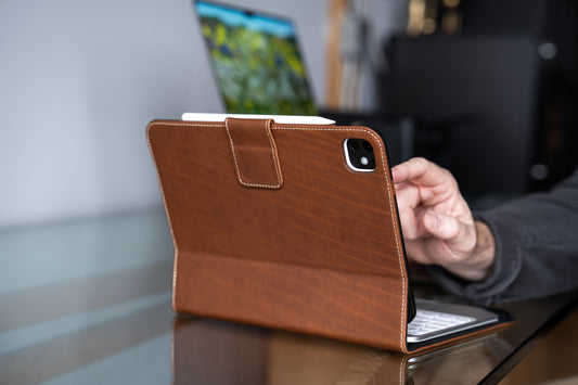 Burton Goods LLC iPad Case Limited Edition: Magic Keyboard Leather Case M5/M4 iPad Pro 11"