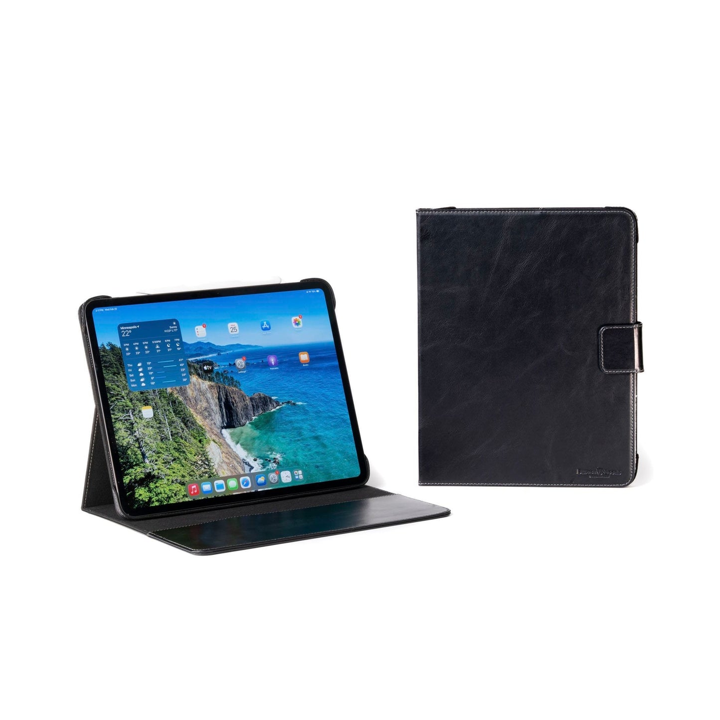Burton Goods LLC iPad Case Onyx Black Limited Edition: Magnetic Leather Case M5 / M4 iPad Pro 13"