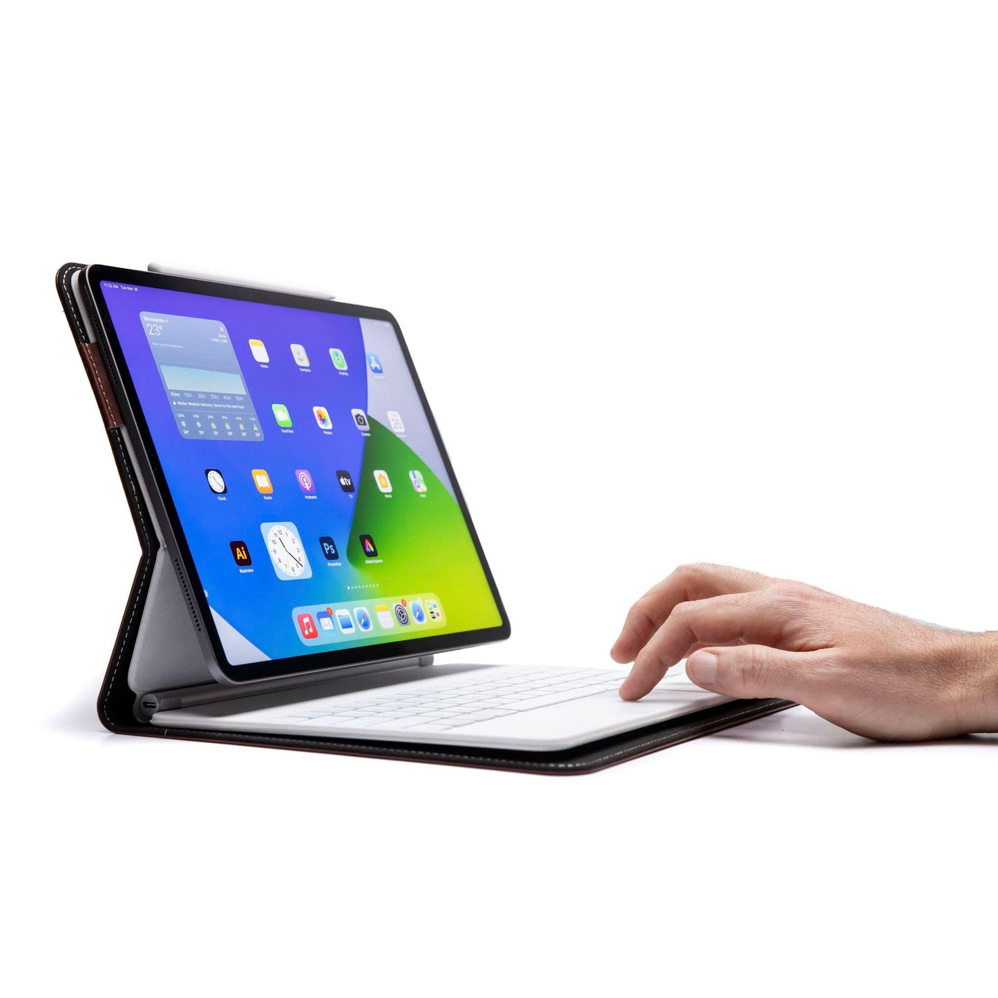 Burton Goods LLC iPad Case Magic Keyboard Leather Case For M5 / M4 iPad Pro 11