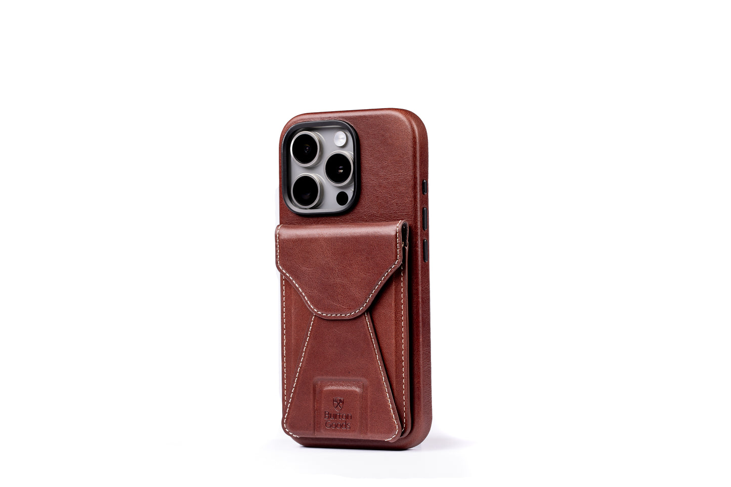 Slim Magsafe Leather Wallet Stand