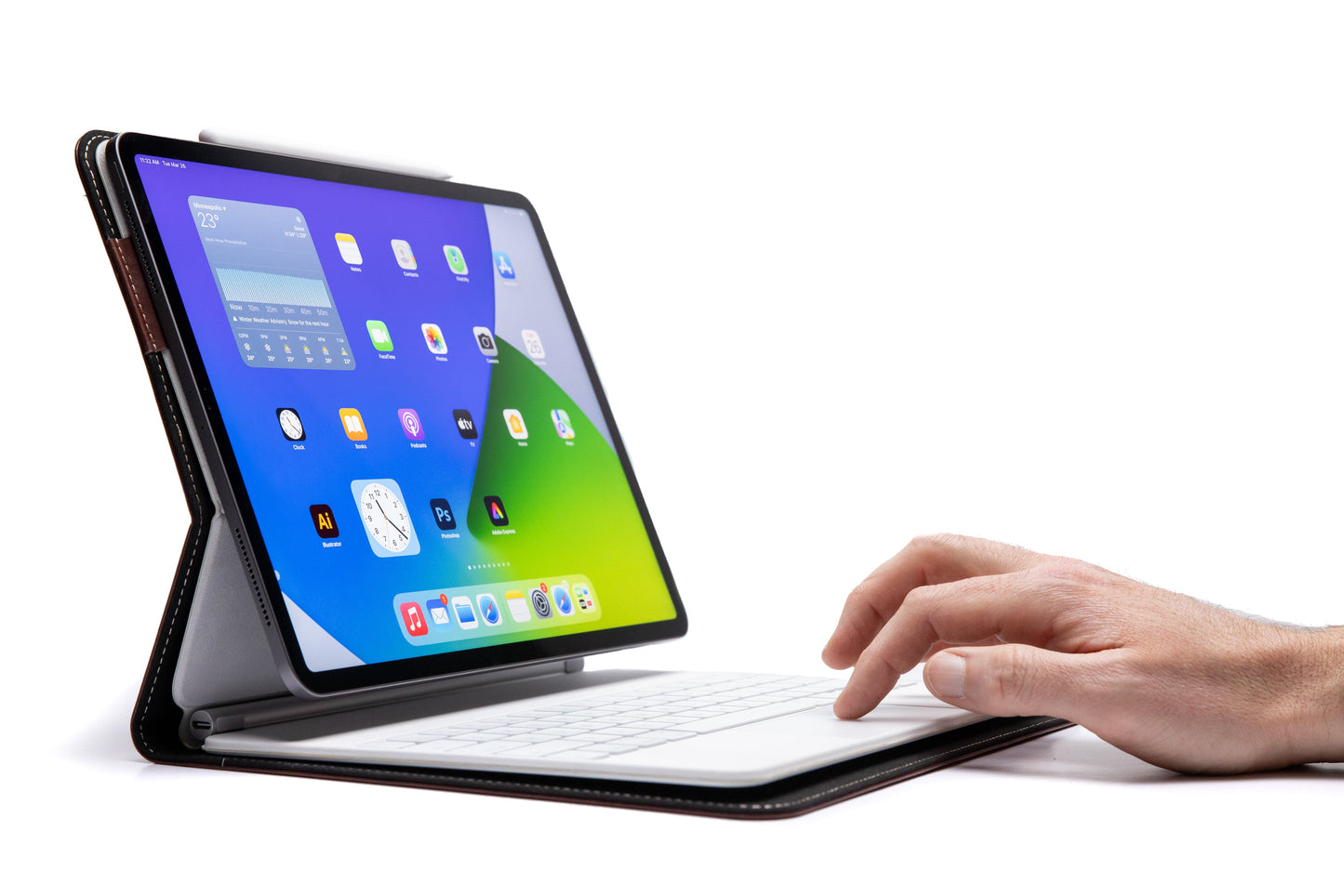 Magic Keyboard Leather Case For M3 / M2 iPad Air 11"