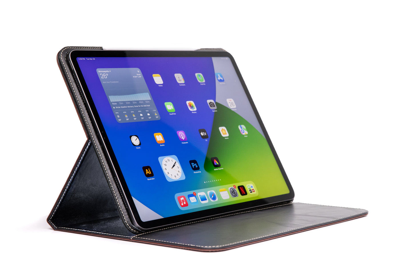 Magnetic Leather iPad Case M4 iPad Pro 13"