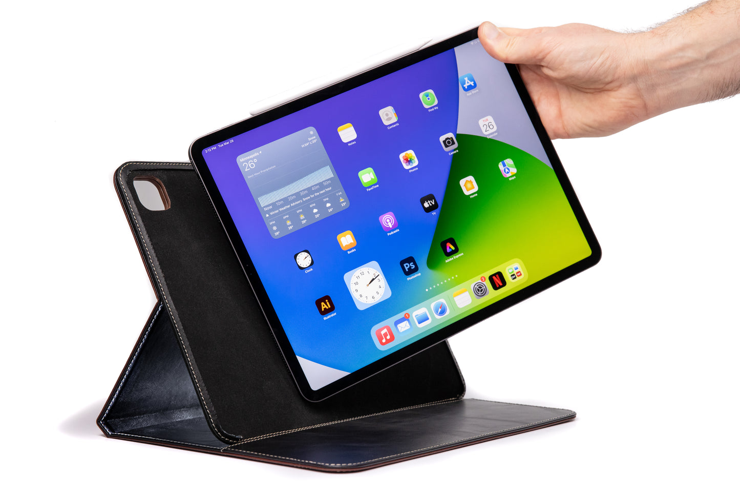 Magnetic Leather iPad Case M4 iPad Pro 13"
