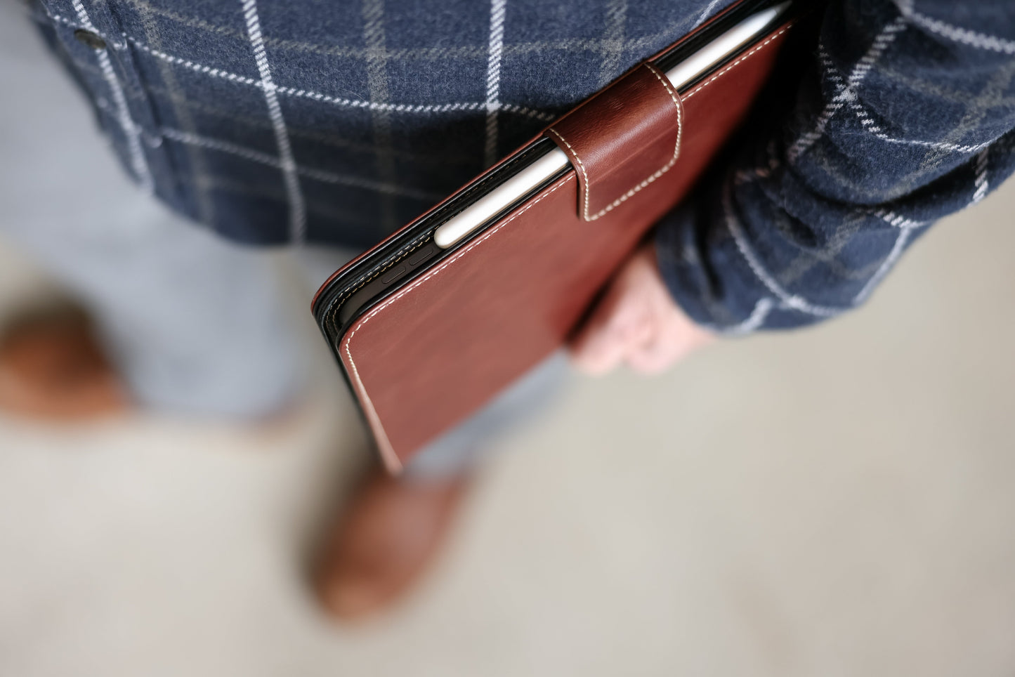 Magic Keyboard Leather Case For M3 / M2 iPad Air 13"