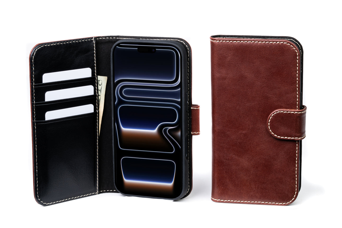 Modern Pocket Book Wallet Case For iPhone 17 Pro