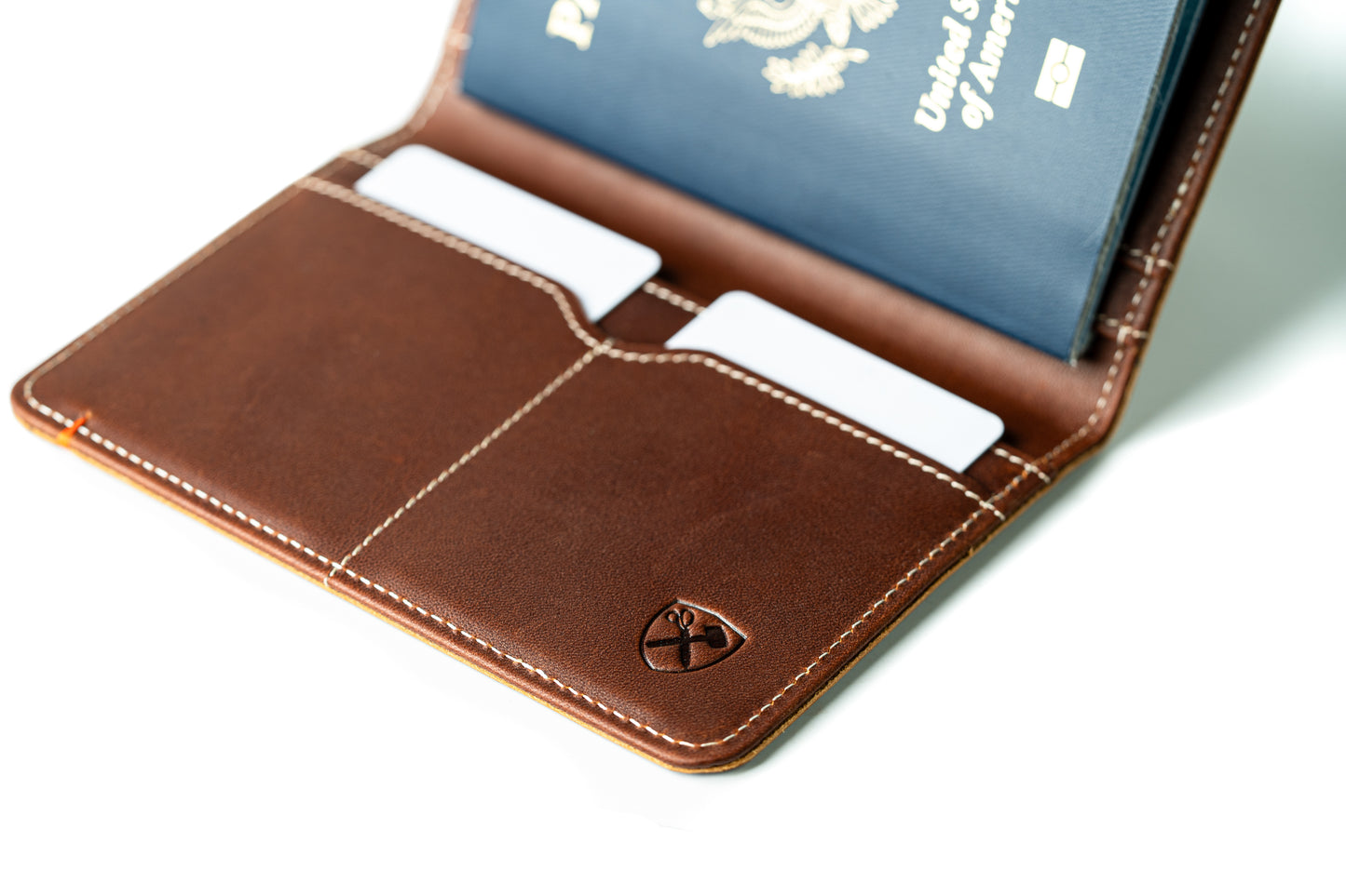 Slim Passport Leather Wallet
