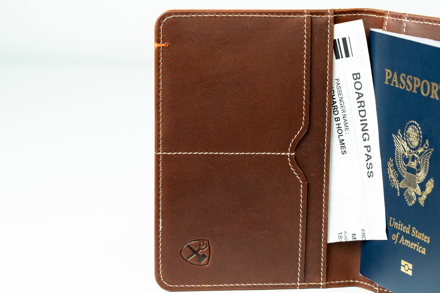 Slim Passport Leather Wallet