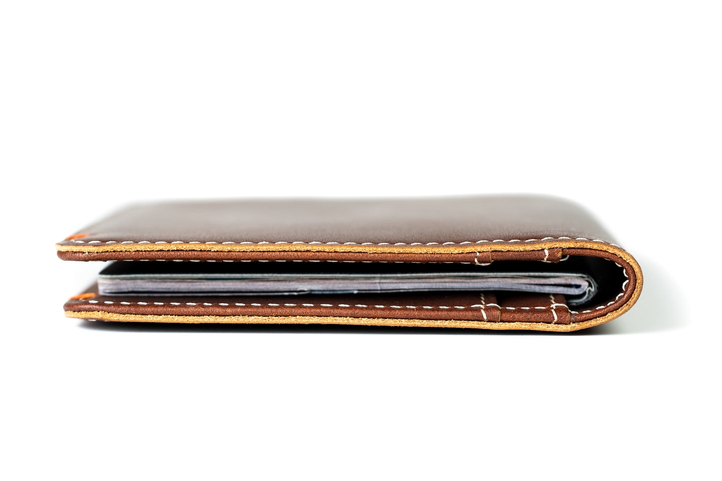 Slim Passport Leather Wallet