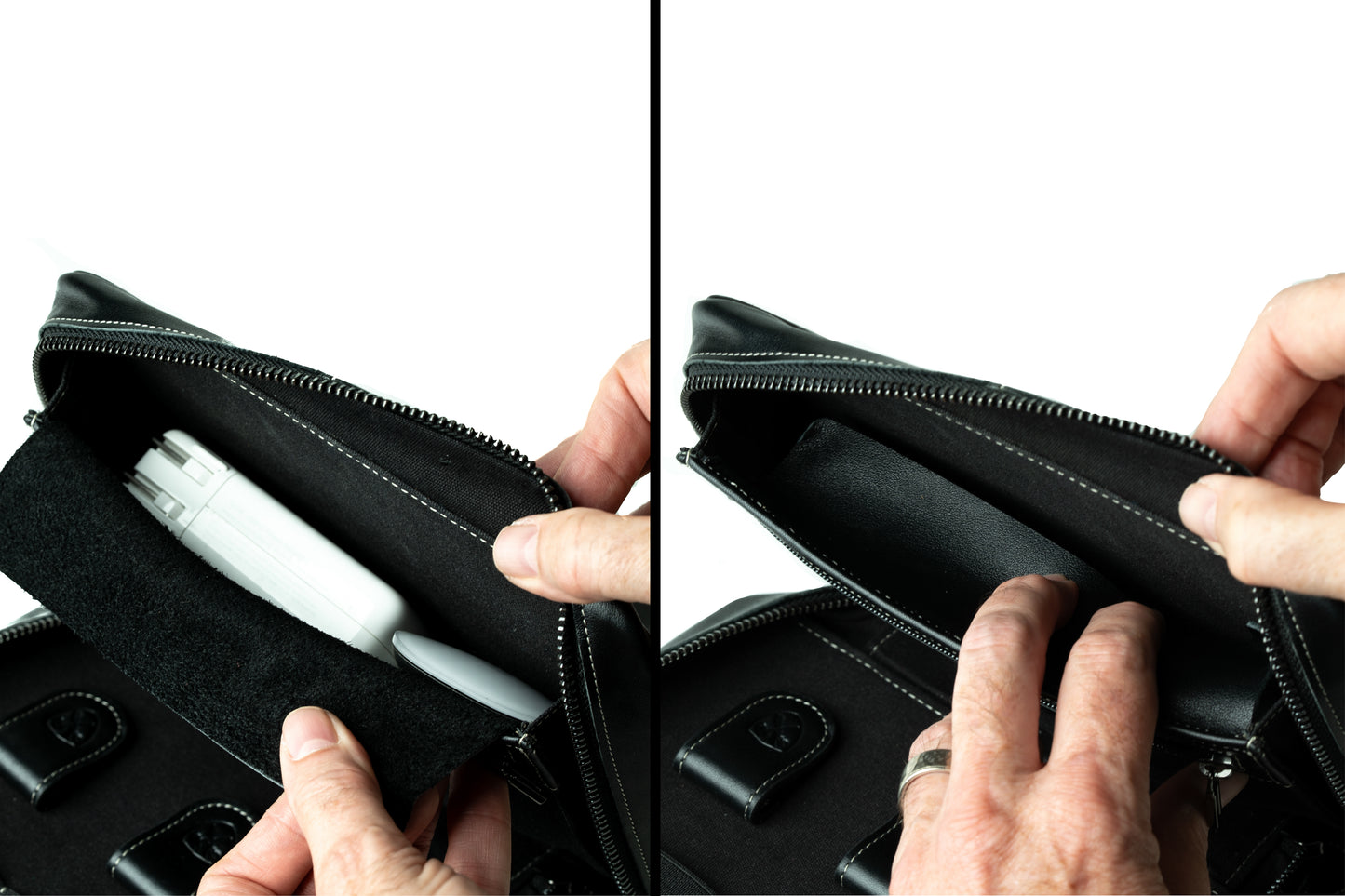 Leather Techfolio Cord Organizer