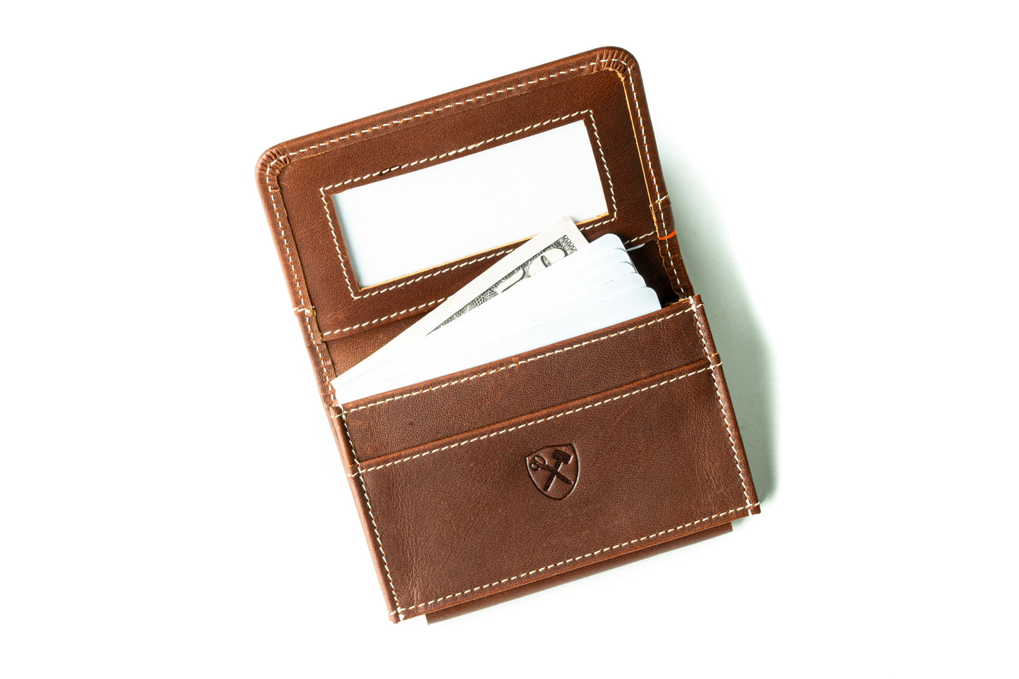 Ultra Compact Bi-Fold Leather Wallet