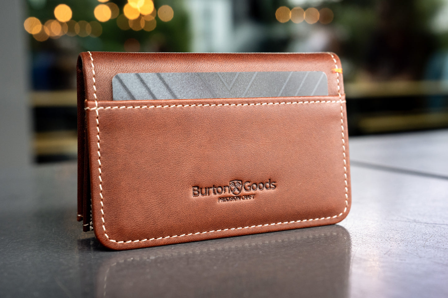 Ultra Compact Bi-Fold Leather Wallet