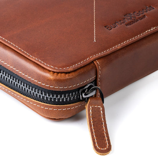Slim Leather Tech Folio: Cord Chaos Solved