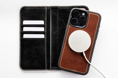Modern Pocket Book Wallet Case For iPhone 15 Pro Max