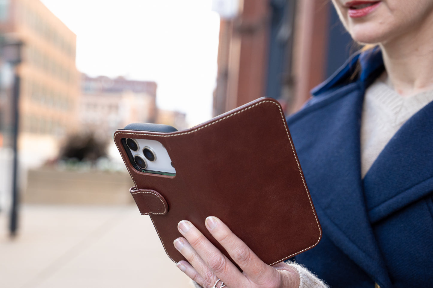 Modern Pocket Book Wallet Case For iPhone 17 Pro