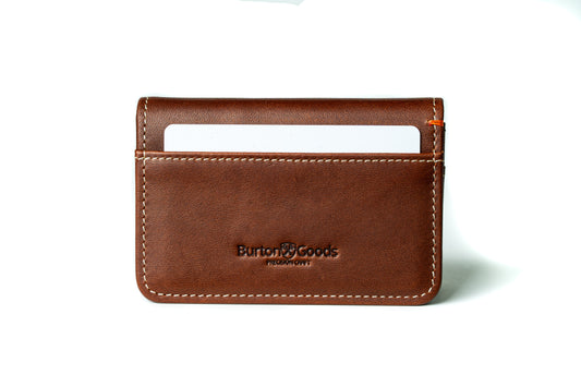 Ultra Compact Bi-Fold Leather Wallet