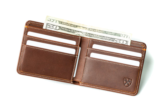 Classic Slim Bi-Fold Leather Wallet