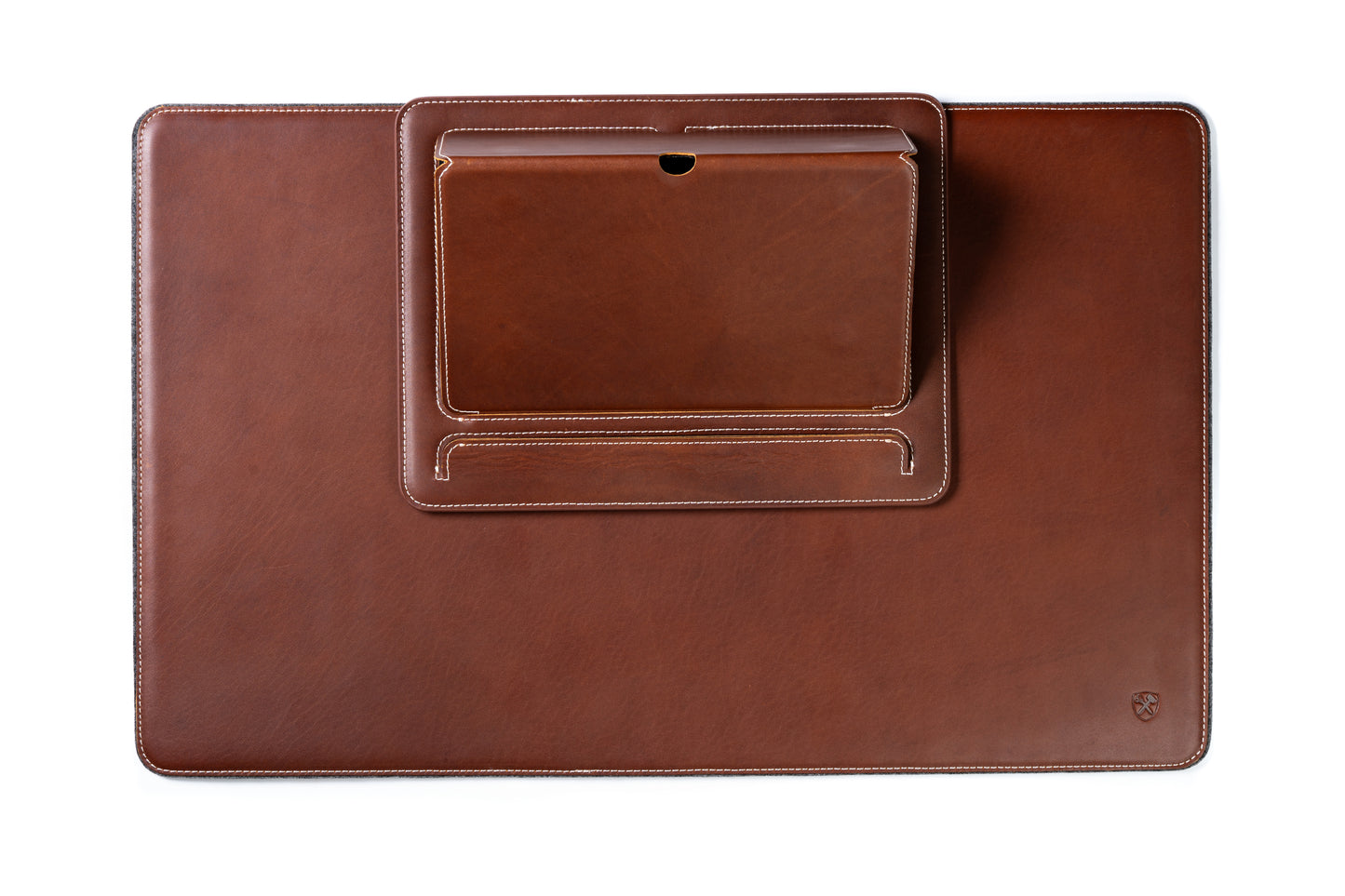 Leather And Woolen Desk Pad