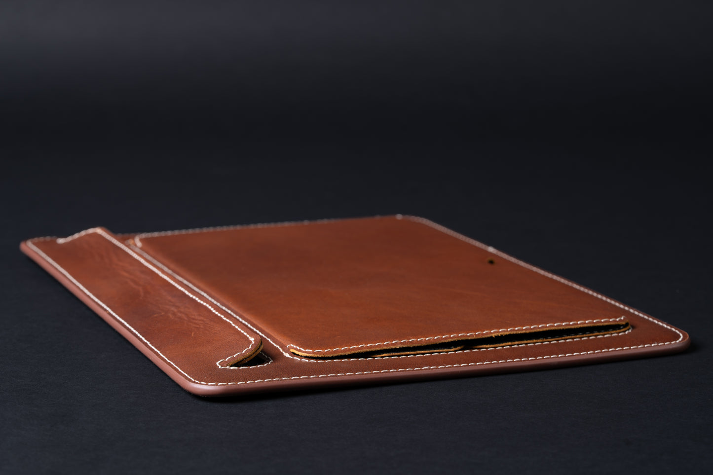 Travel And Desk Leather Laptop Stand