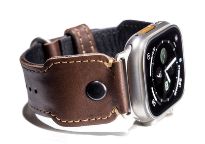Burton Goods Apple Watch Band The Pilot Leather Strap For Apple Watch and Watch Ultra