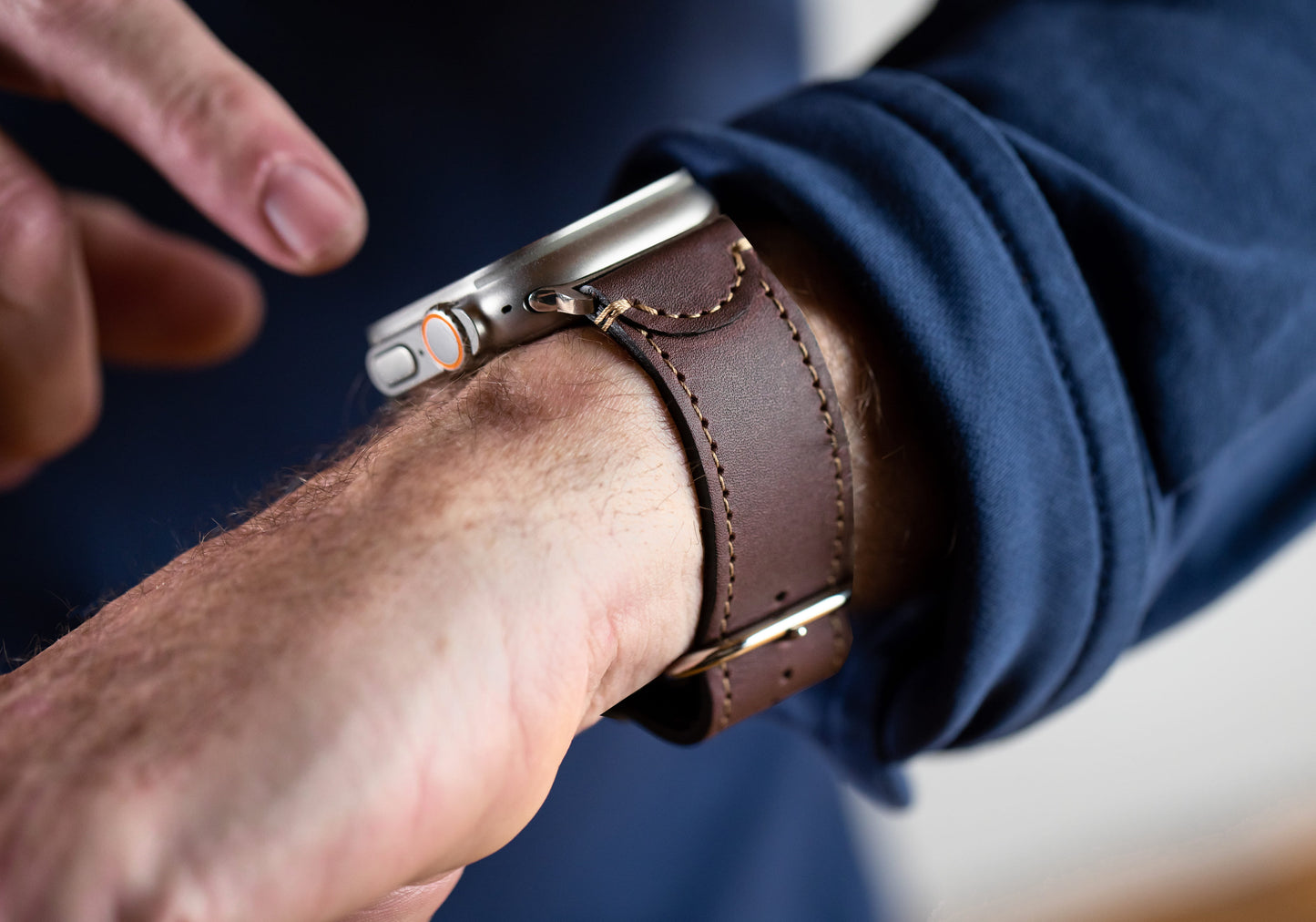 Burton Goods Apple Watch Band Ultra Leather Band For Apple Watch