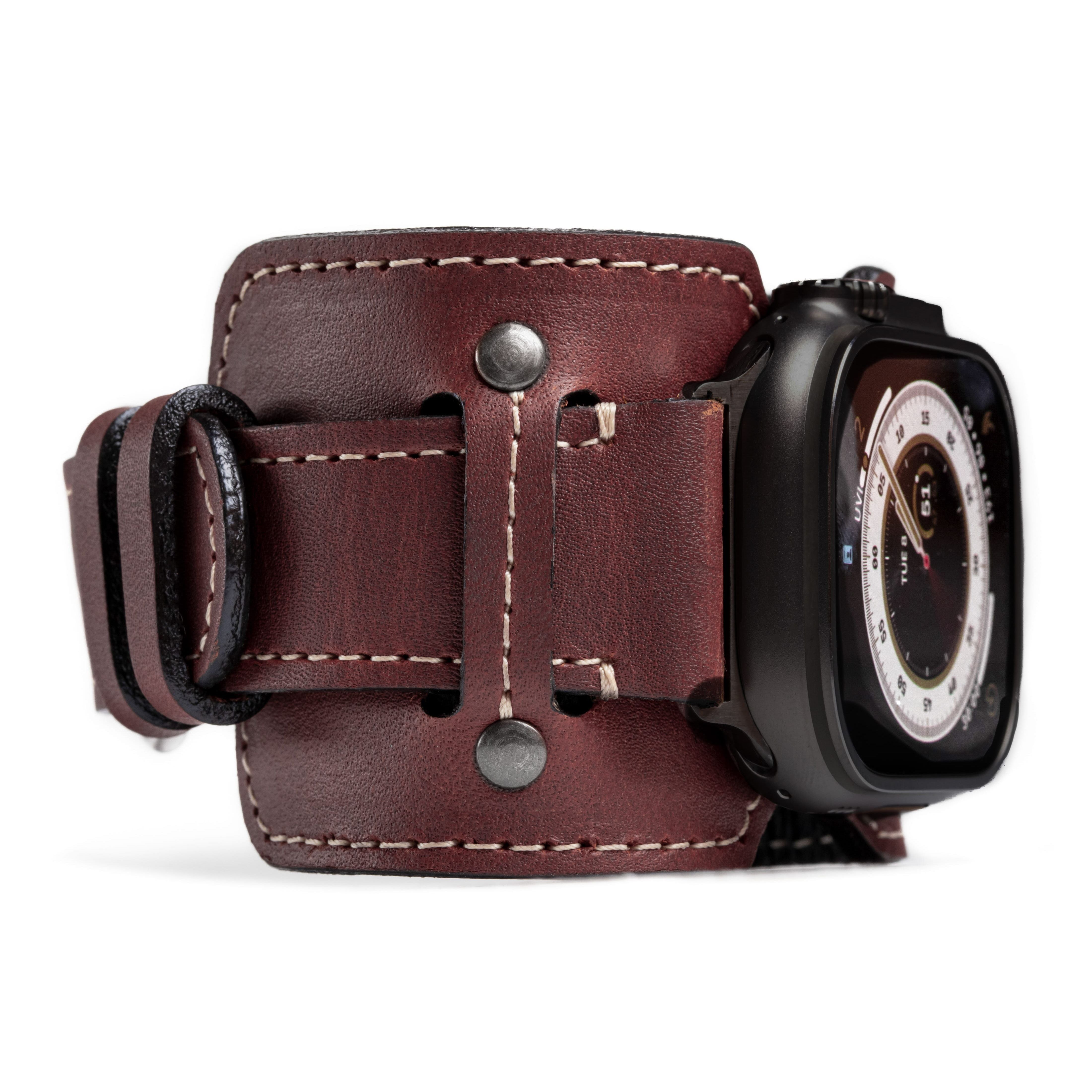 Vintage Leather Cuff For Apple Watch Ultra | Burton Goods – Burton