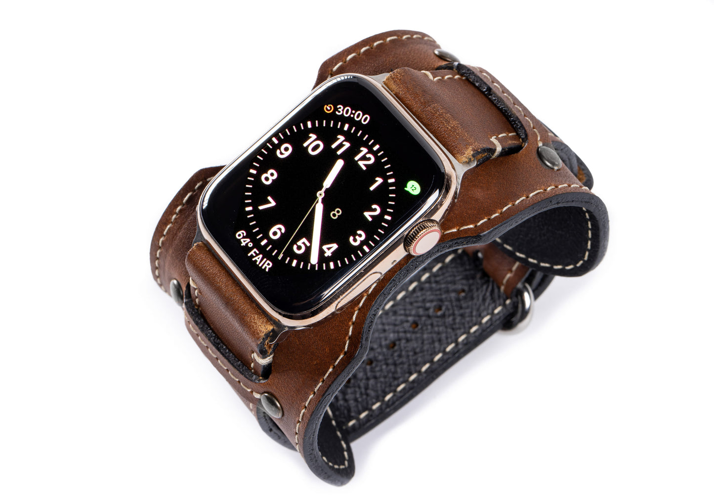 Burton Goods Apple Watch Band Vintage Leather Cuff For Apple Watch