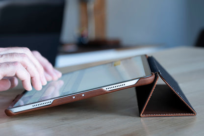 Burton Goods iPad Case Light Mahogany Classic Leather iPad Air 13 Case