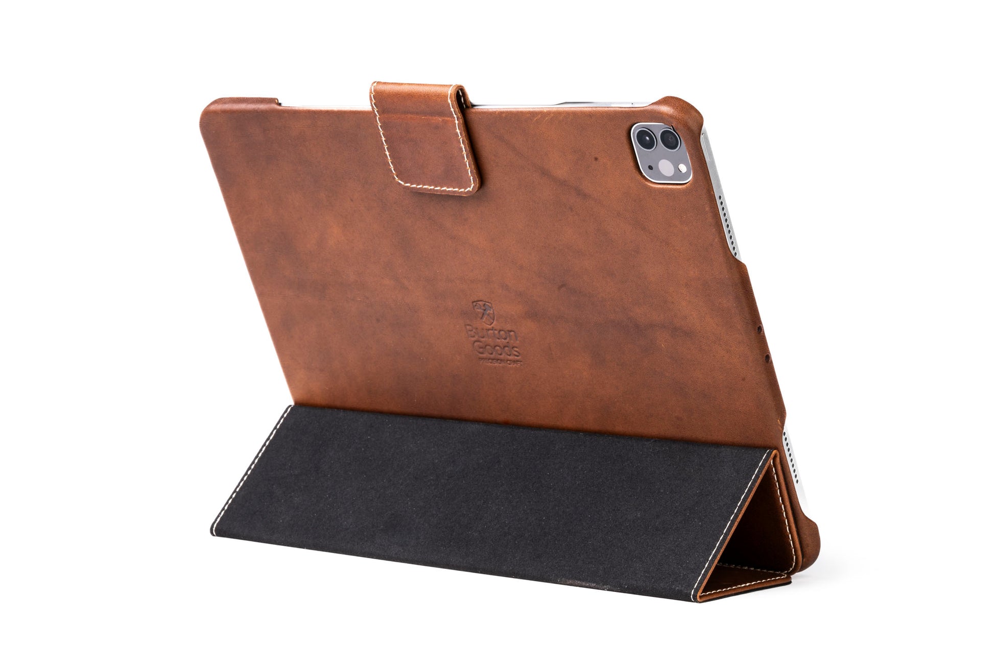 Burton Goods iPad Case Light Mahogany Classic Leather iPad Air 13 Case