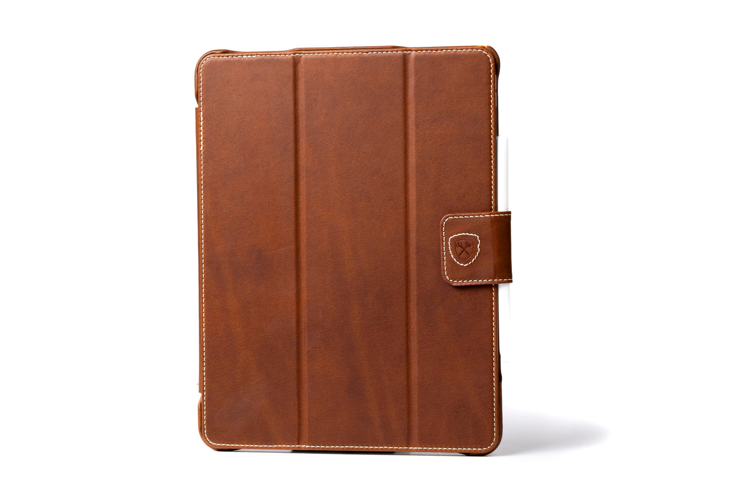 Burton Goods iPad Case Light Mahogany Classic Leather iPad Air 13 Case