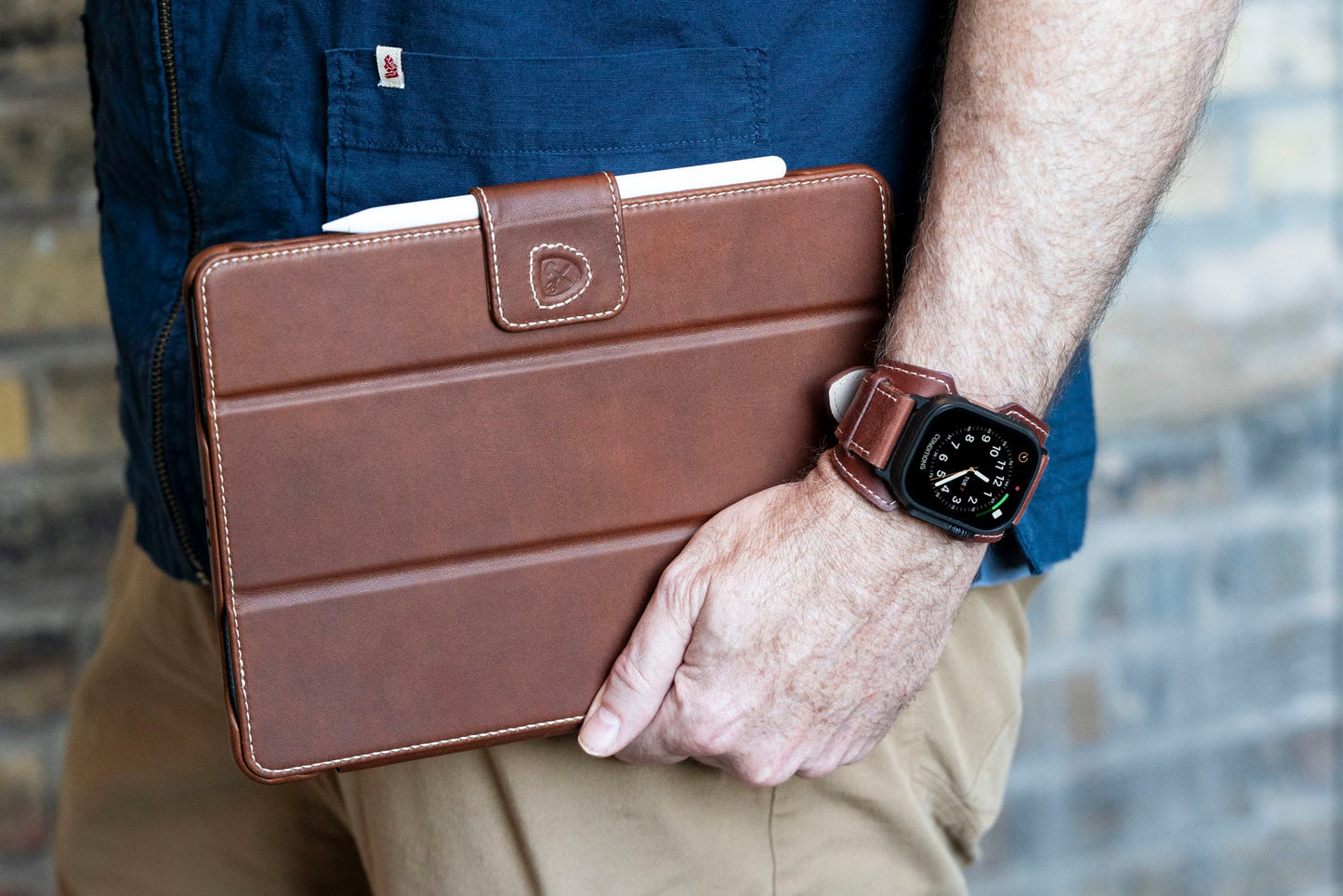 Burton Goods iPad Case Light Mahogany Classic Leather iPad Pro 11" / iPad Air Case