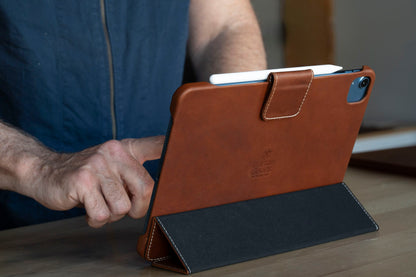 Burton Goods iPad Case Light Mahogany Classic Leather iPad Pro 11" / iPad Air Case