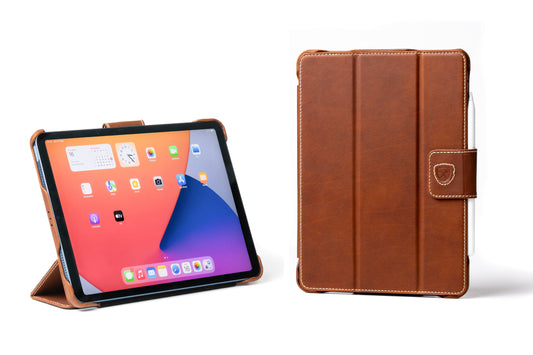 Burton Goods iPad Case Light Mahogany Classic Leather iPad Pro 11" / iPad Air Case
