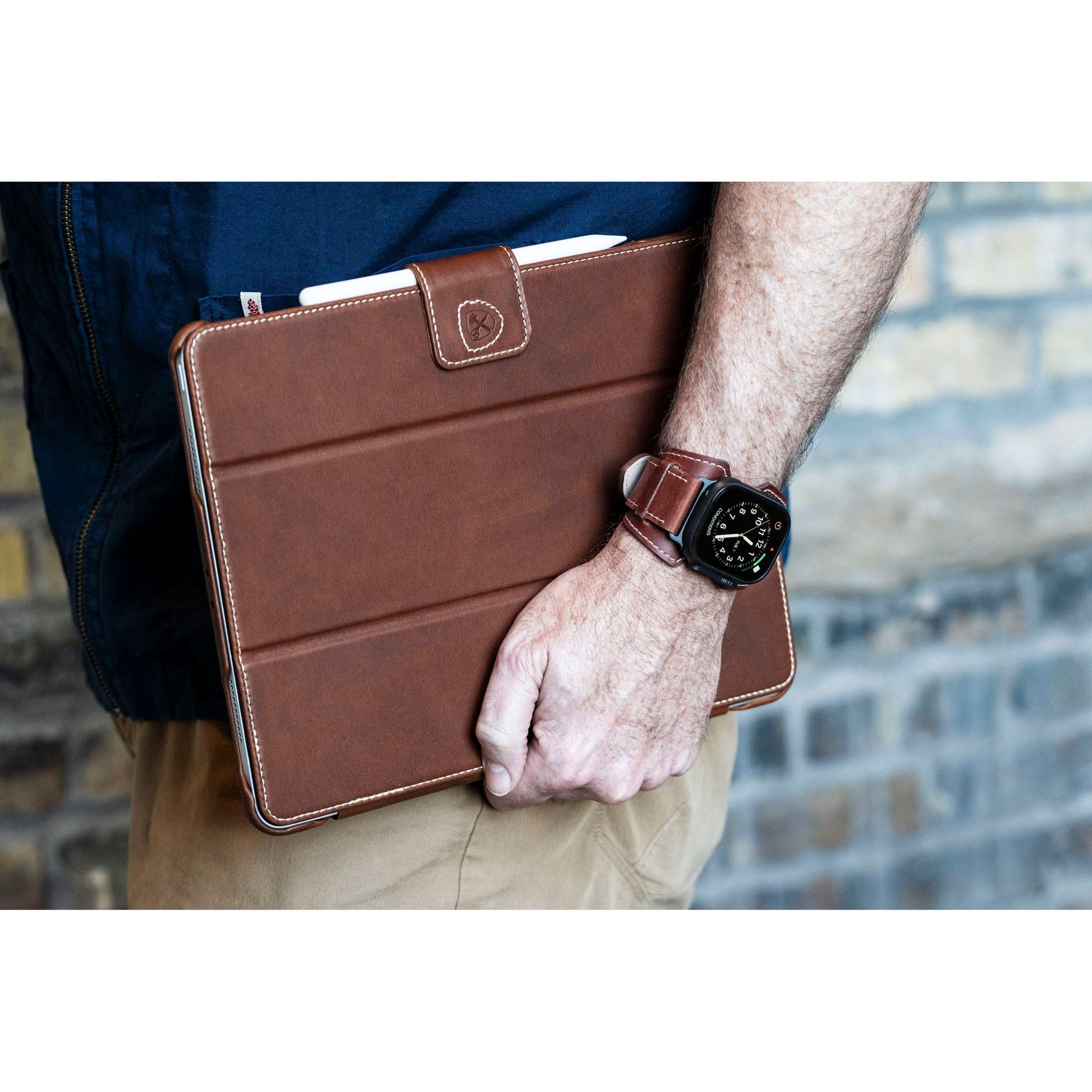 Burton Goods iPad Case Mahogany Classic Leather iPad Pro 12.9 Case