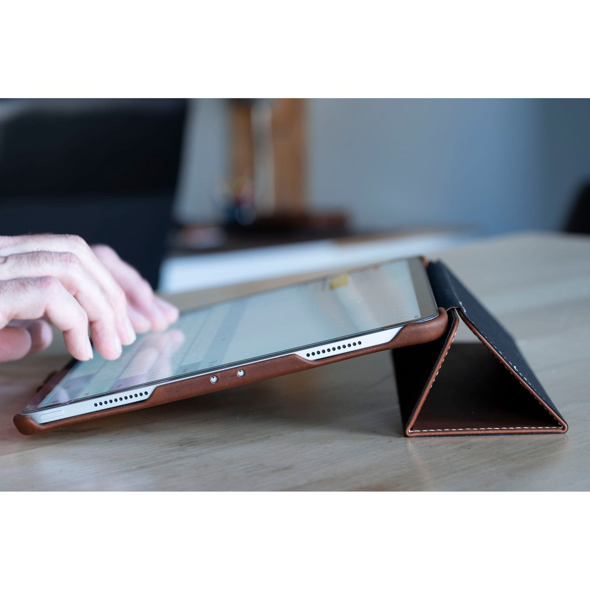 Burton Goods iPad Case Mahogany Classic Leather iPad Pro 12.9 Case
