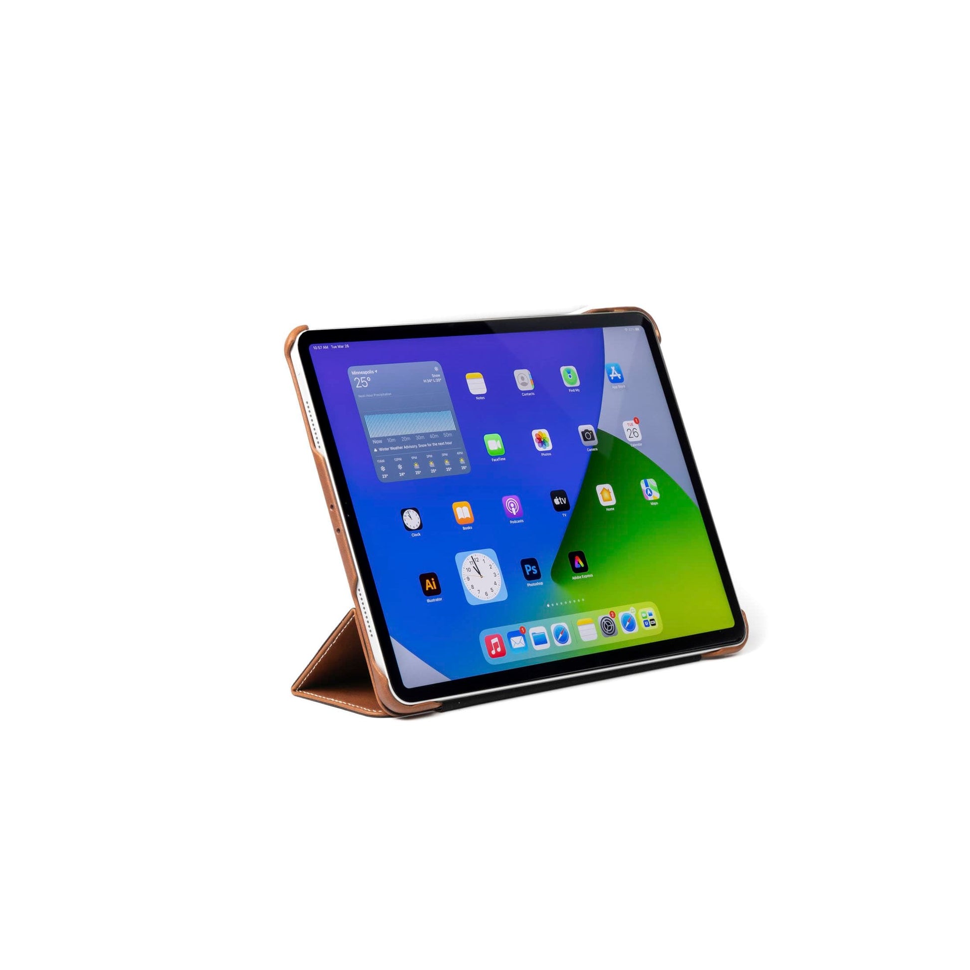 Burton Goods iPad Case Mahogany Classic Leather iPad Pro 12.9 Case