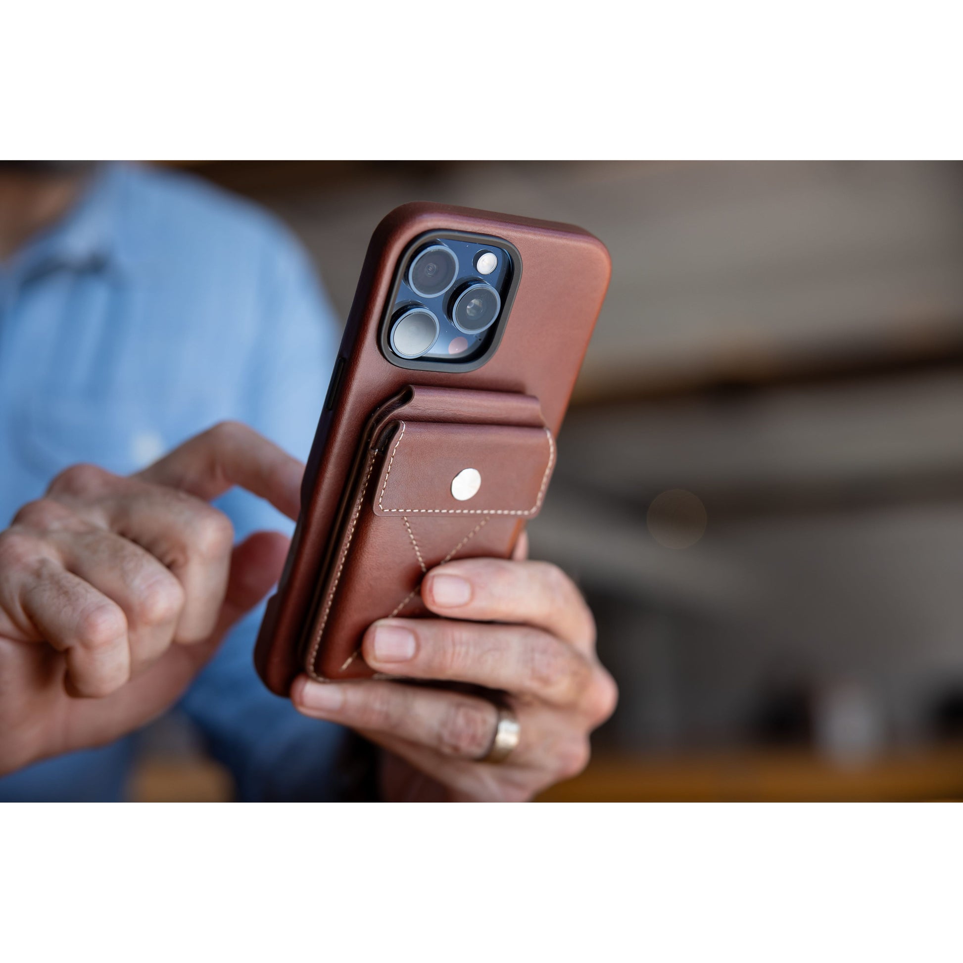 Burton Goods iPhone Case Heritage Leather Case For iPhone 16 Pro Max