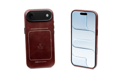 Burton Goods iPhone Case Mahogany Heritage Leather Case For iPhone 17 Air