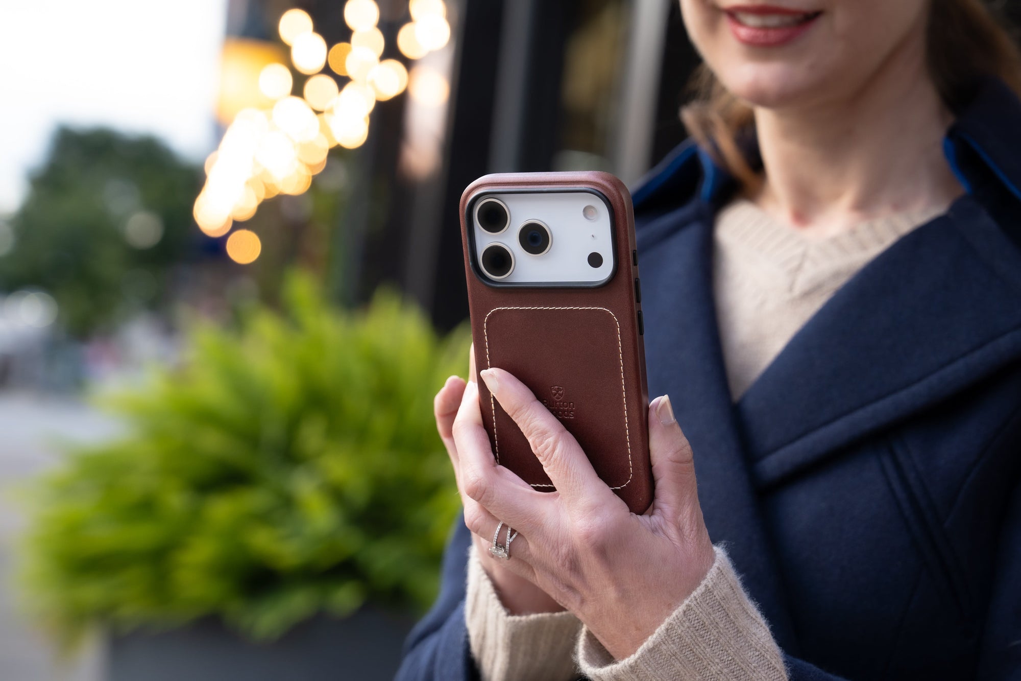 Burton Goods iPhone Case Heritage Leather Case For iPhone 17 Pro