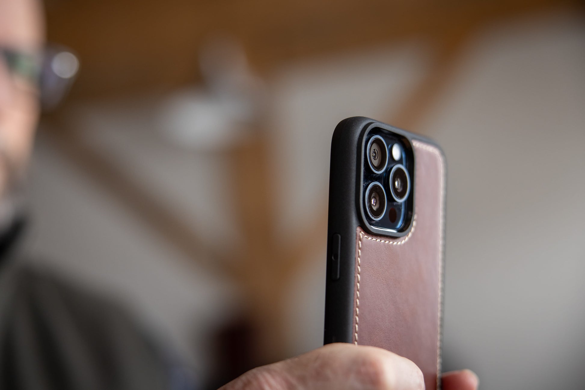 Burton Goods iPhone Case Leather Case For iPhone 15 Pro