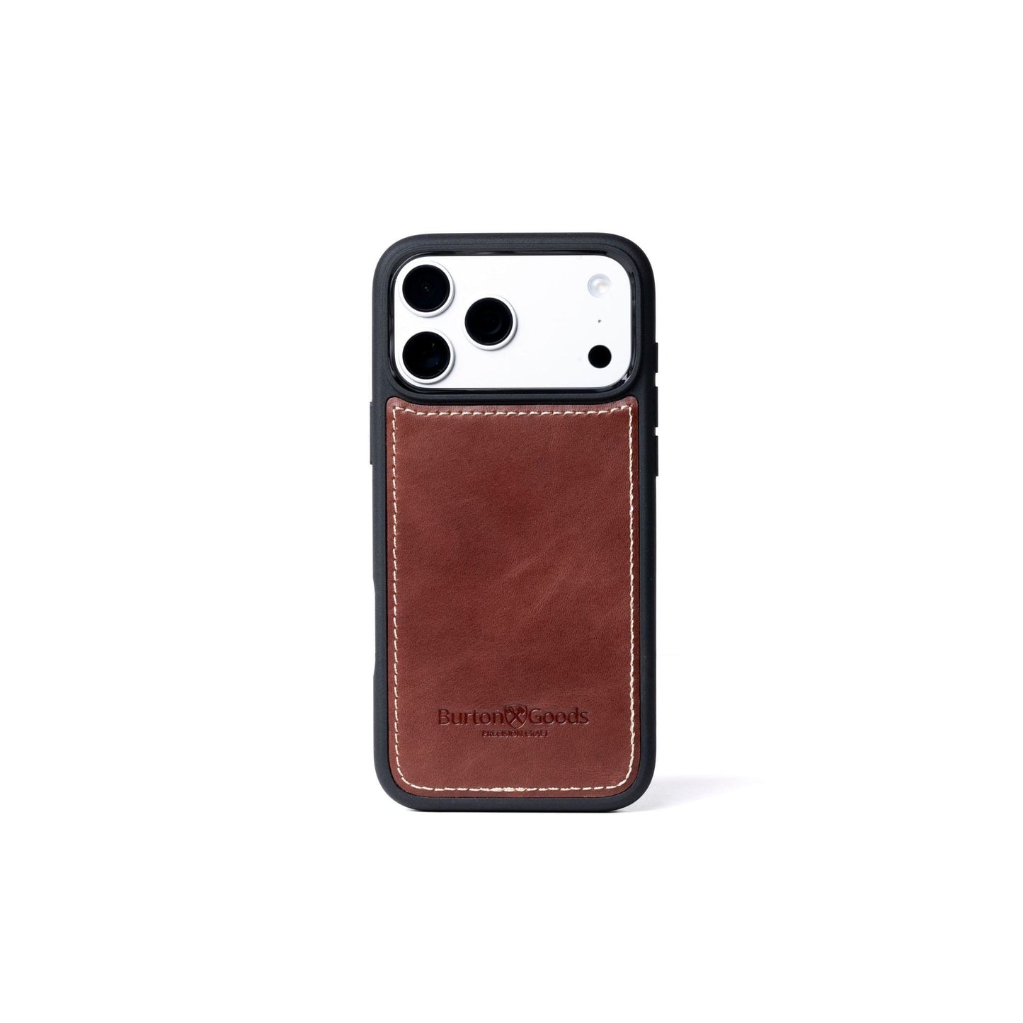 Burton Goods iPhone Case Mahogany Leather Case For iPhone 17 Pro Max
