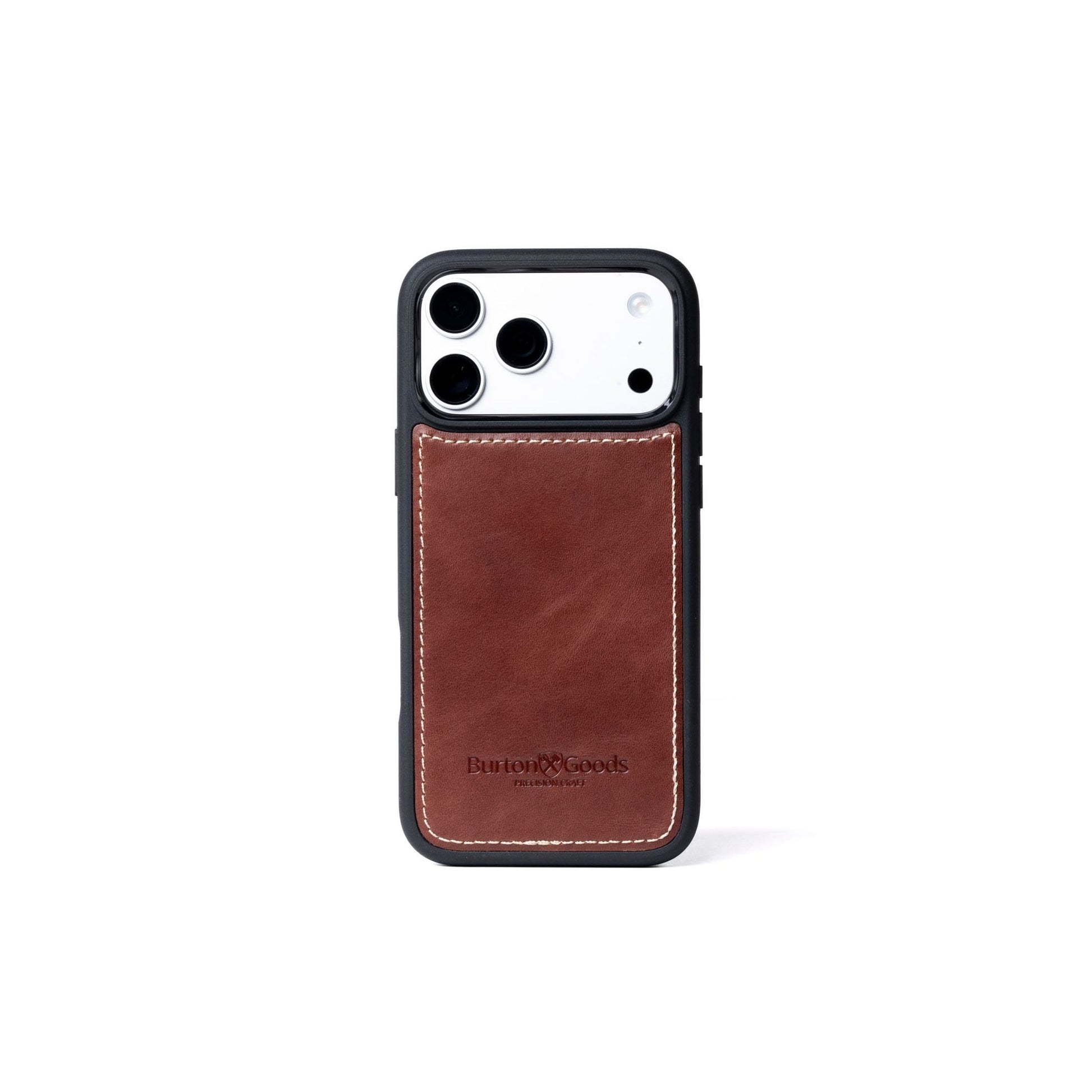 Burton Goods iPhone Case Mahogany Leather Case For iPhone 17 Pro Max