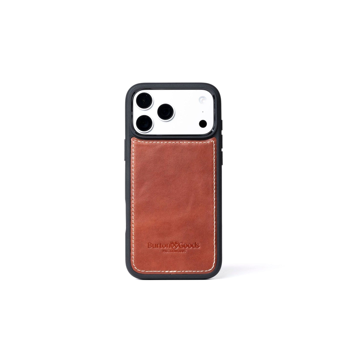 Burton Goods iPhone Case Deep Amber Leather Case For iPhone 17 Pro Max