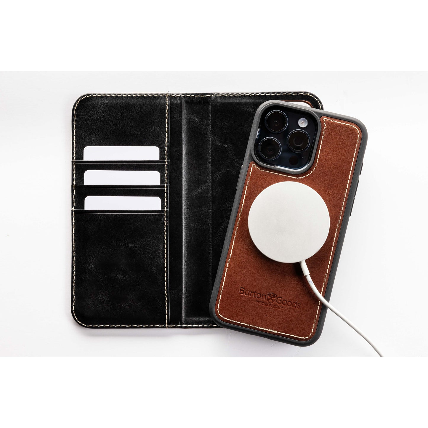 Burton Goods iPhone Case Modern Pocket Book Wallet Case For iPhone 15 Pro Max