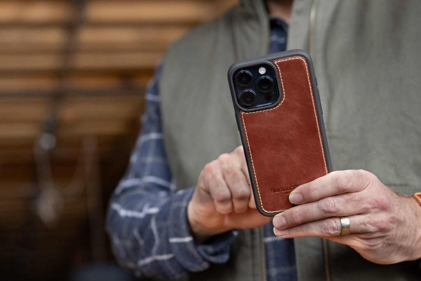Burton Goods iPhone Case Modern Pocket Book Wallet Case For iPhone 16 Pro