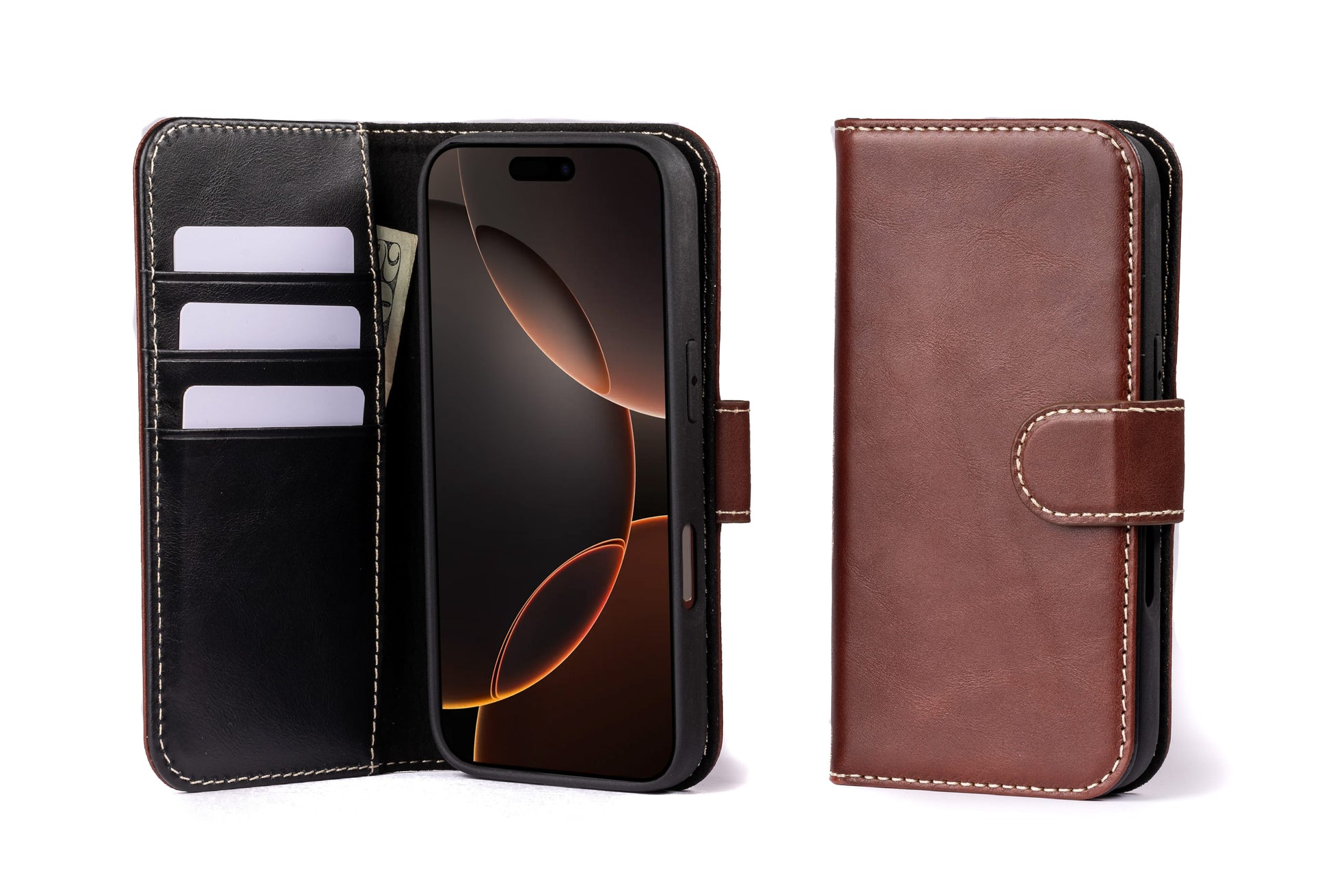 Burton Goods iPhone Case Modern Pocket Book Wallet Case For iPhone 16 Pro
