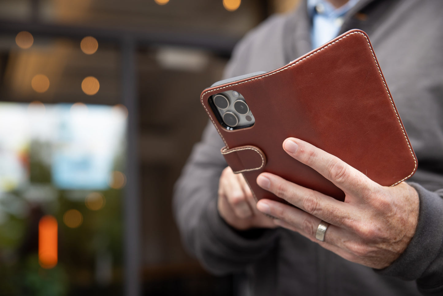Burton Goods iPhone Case Modern Pocket Book Wallet Case For iPhone 16 Pro